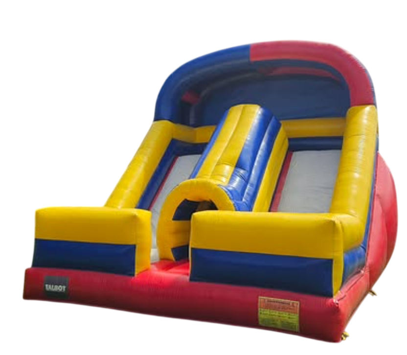 Tobogán doble inflable 5x5 metros